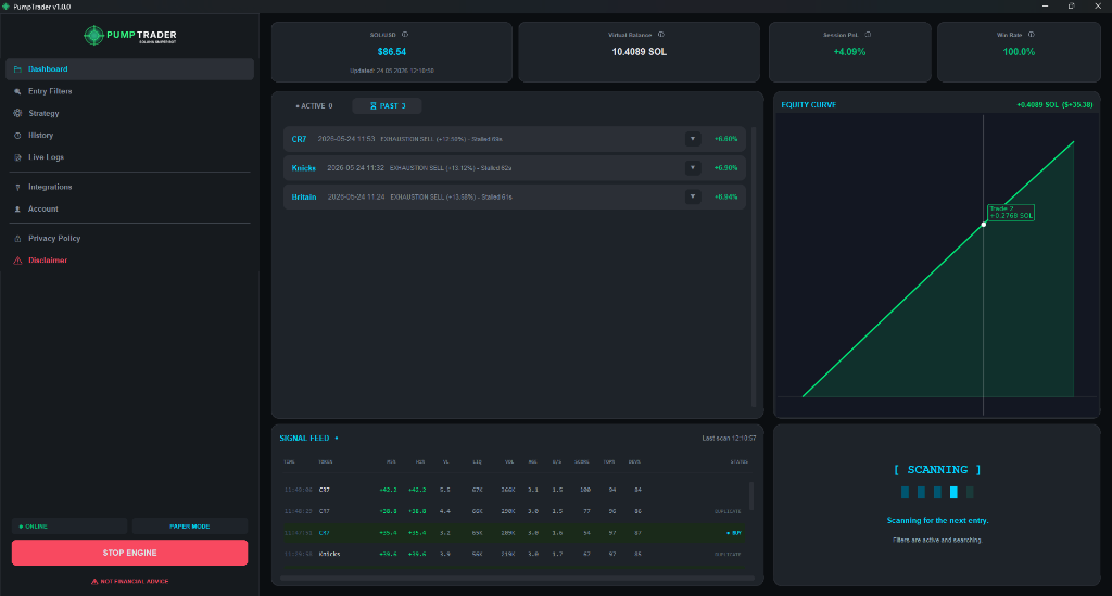BinanceTrader Dashboard